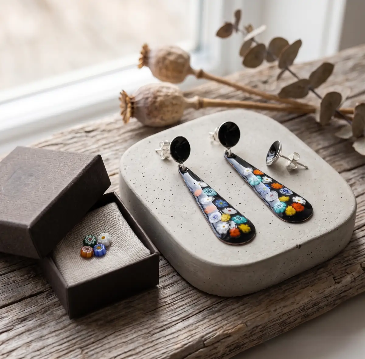 Pendientes Florales